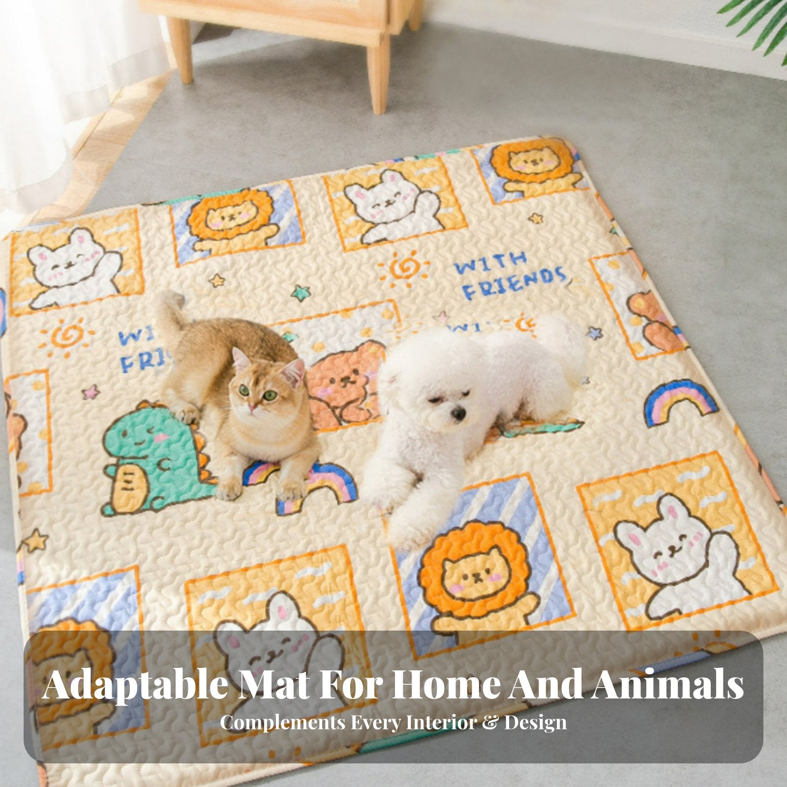 Cooling Pet Mat throughout the year Use pet Bedding Easy to Clean for Kennels, enclosures