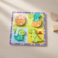 Wooden Creature Game Board Cognitive Training Young Child Cognition Board