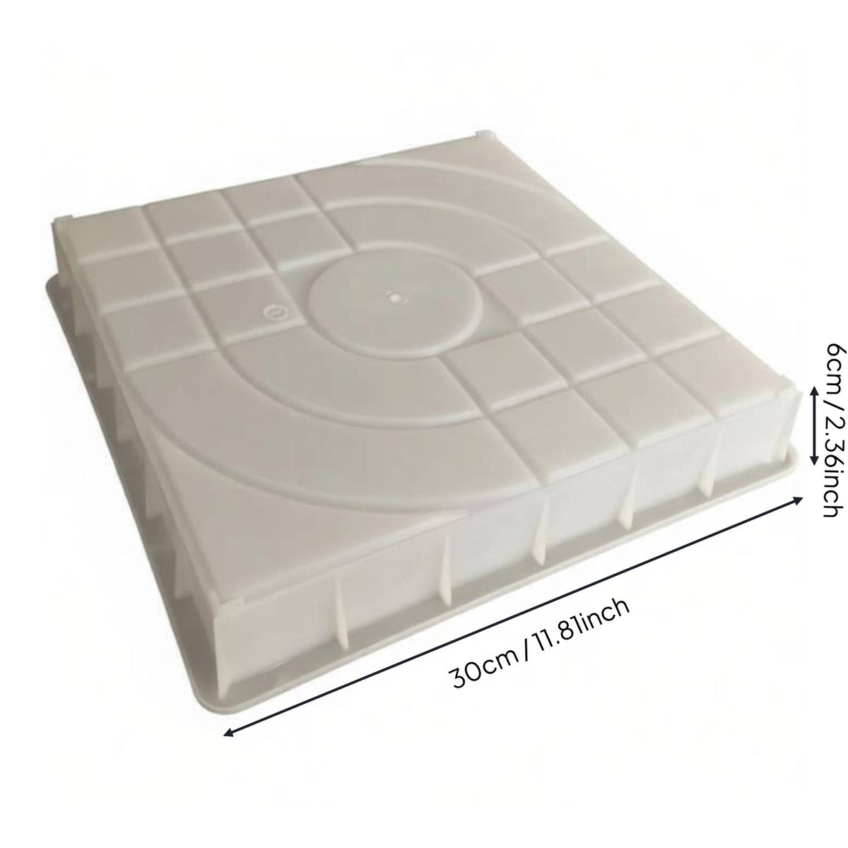 Textured Paving Form Custom Square Concrete Paver Form Easy Demolding Reusable Walkway Maker Forms for Garden, Patio, Driveway