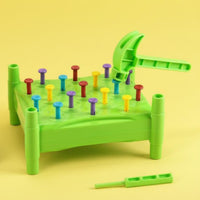 Kids Hammering Nail Game Educational Young Child Pounding Peg Toy