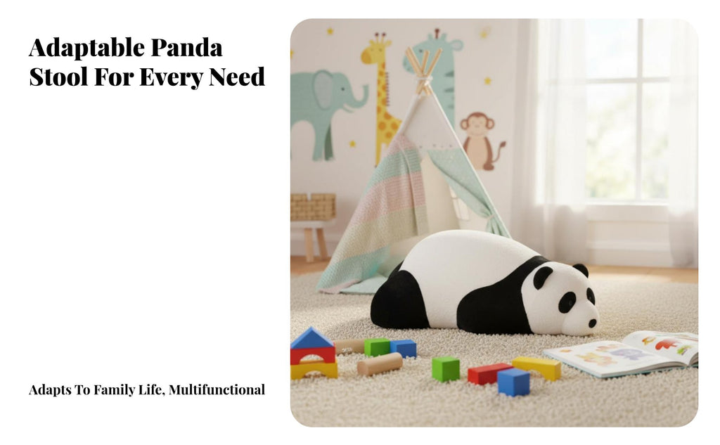 Lying Panda Floor Chair Creative Design soft Seat Multi-Functional for children, Playroom, Nursery