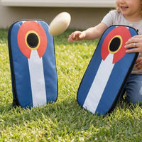 Foldable Bean Bag Toss Target Board Portable Foldable Cornhole Set Movement