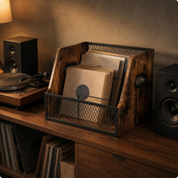 Vinyl Album Storage Crate Easy to Browse Album Magazine Storage Box