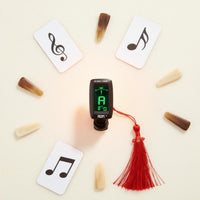 Guzheng Attach-on Tuner Compact Mini Chromatic Tuner 360° Rotatable