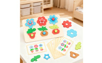Educational Flower Matching Set Color Recognition Early Learning Toy Fine
