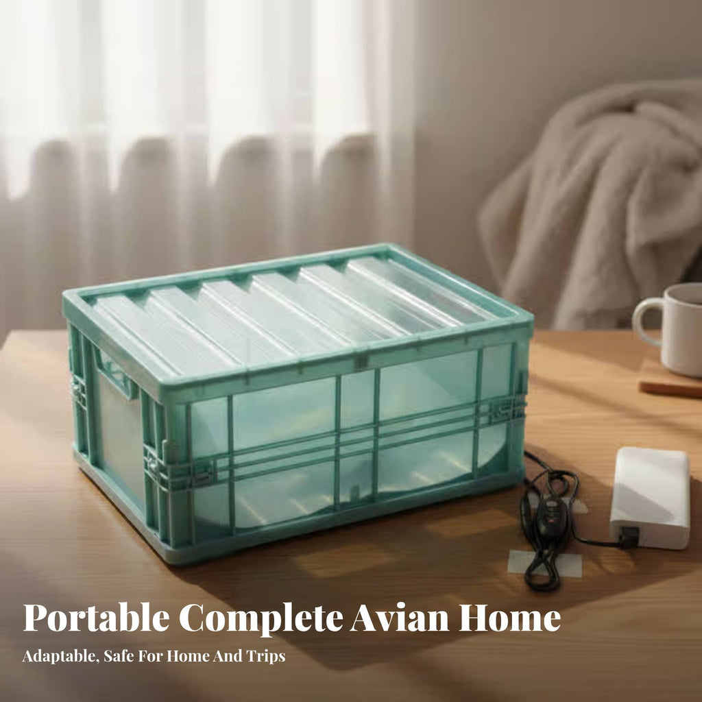 Heated Pet Brooder Constant Temperature Avian Brooder Box Pet Heating Box Space Saving Portable Creature Brooder for Home, Farm