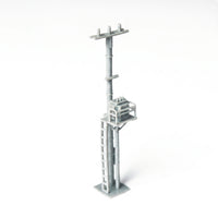 HO Scale Utility Pole Slender for Railway Scenes, Hobbyists