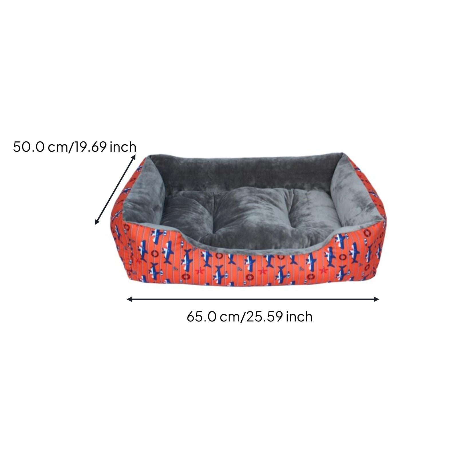 Dog Bed Sofa, Removable Washable Pad, Non-Slip Base