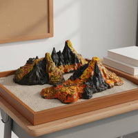 Volcano Model Set Long-Lasting Soft Plastic Erupting Volcano Figurine Hand