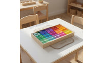Acrylic Building Blocks Cognitive Learning Sensory Color Board Colorful Transparent Color Blocks for Preschool, Classroom