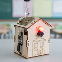 Wooden Rain Monitor Kit Hands-on Assembly Rain Alarm Model Practical Learning