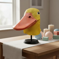 Yellow Duck Headpiece Adorable Avian Headpiece Funny Party Accessory for Stage Performance, Cosplay