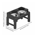 Foldable Dog Bowl Stand Space-Saving Elevated Feline Bowls Stable for Dogs, Cats