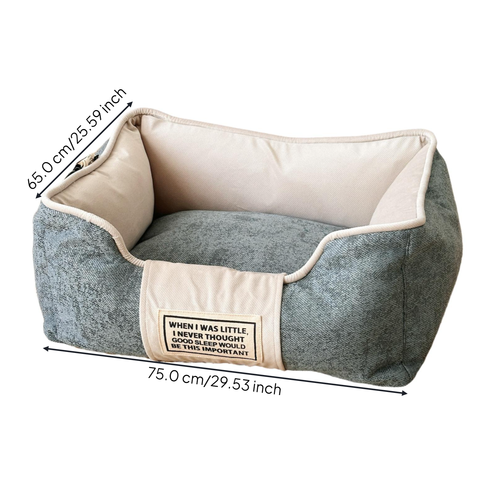 Orthopedic Dog Bed Canvas Pet Sofa Comfortable Support Couch