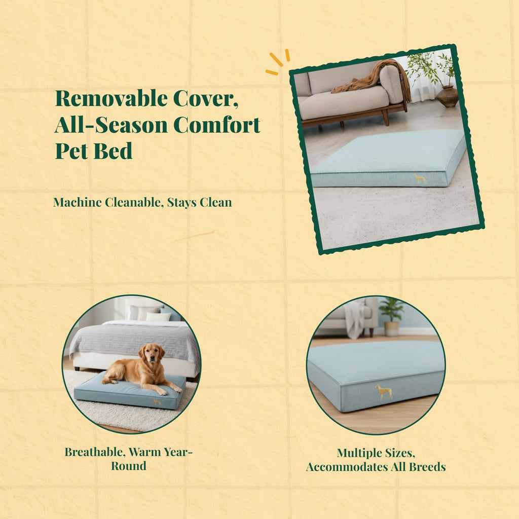 Orthopedic dog bed, washable cover