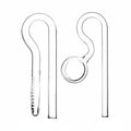 Glass Lily Pipe Improves Water Circulation Aquarium Inflow Outflow Pipe