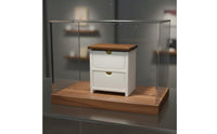 Miniature Bedside Cabinet Realistic Design Tiny End Table Model for Collectors