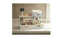 Children's Dessert Shop Toy and Pretend Coffee Shop Set Fine Motor Skills Wooden Coffee Maker Toy for Preschoolers