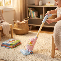 Toy Vacuum Cleaner Clear Chamber Upright Toy Vacuum Colorful Beads