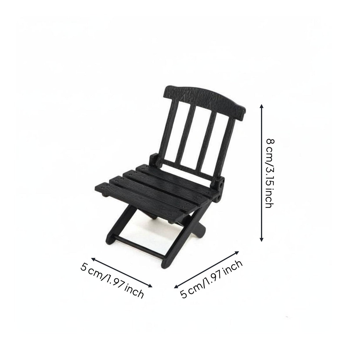 Miniature Beach Chair Scene Accessory Foldable Doll Deck Chair Realistic Appearance Dollhouse Furniture for Kids, Diorama