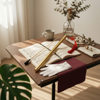 Orchestral Baton Solid Wood Conducting Baton Tube Set Balanced Weight Wooden Conductor Rod for Conductors