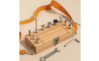 Screw Play Set Metal Latch Screw Organizer Box Hinged Lid
