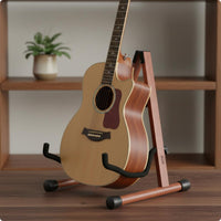 Wooden V-Shaped Guitar Stand Stable V-Shaped Guitar Stand Stainless Steel Parts