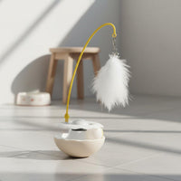 Tumbler Cat Toy Encourages Exercise Catnip Wobble Toy Replaceable Feathers