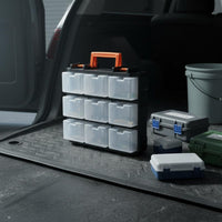 Double Sided Organizer Box Clear Double Sided Storage Box for Fishing, Workshop
