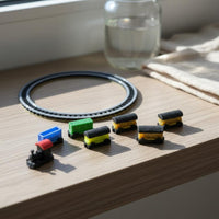 Dollhouse Train Set Educational Miniature Train Track Model Lightweight
