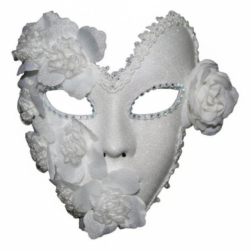 whole-face Feathered visor Ribbon Tie Ornate Italian Carnival visor Adjustable Fit for formal dance