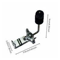 Single Arm Drum Clamp Adjustable Drum Mounting Bracket 360° Rotation Music Hardware for Drummers