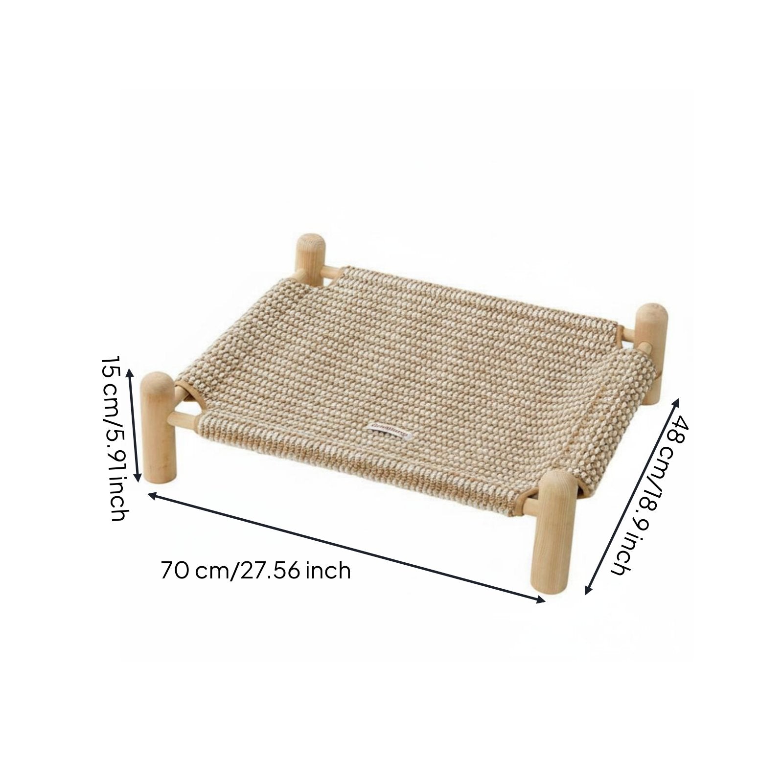 Washable Raised Dog Bed Year-Round Washable Dog Cot Long-Lasting for Medium Dogs