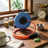 Retractable Air Hose Reel Metal Fittings Mini Air Hose Reel Long-Lasting