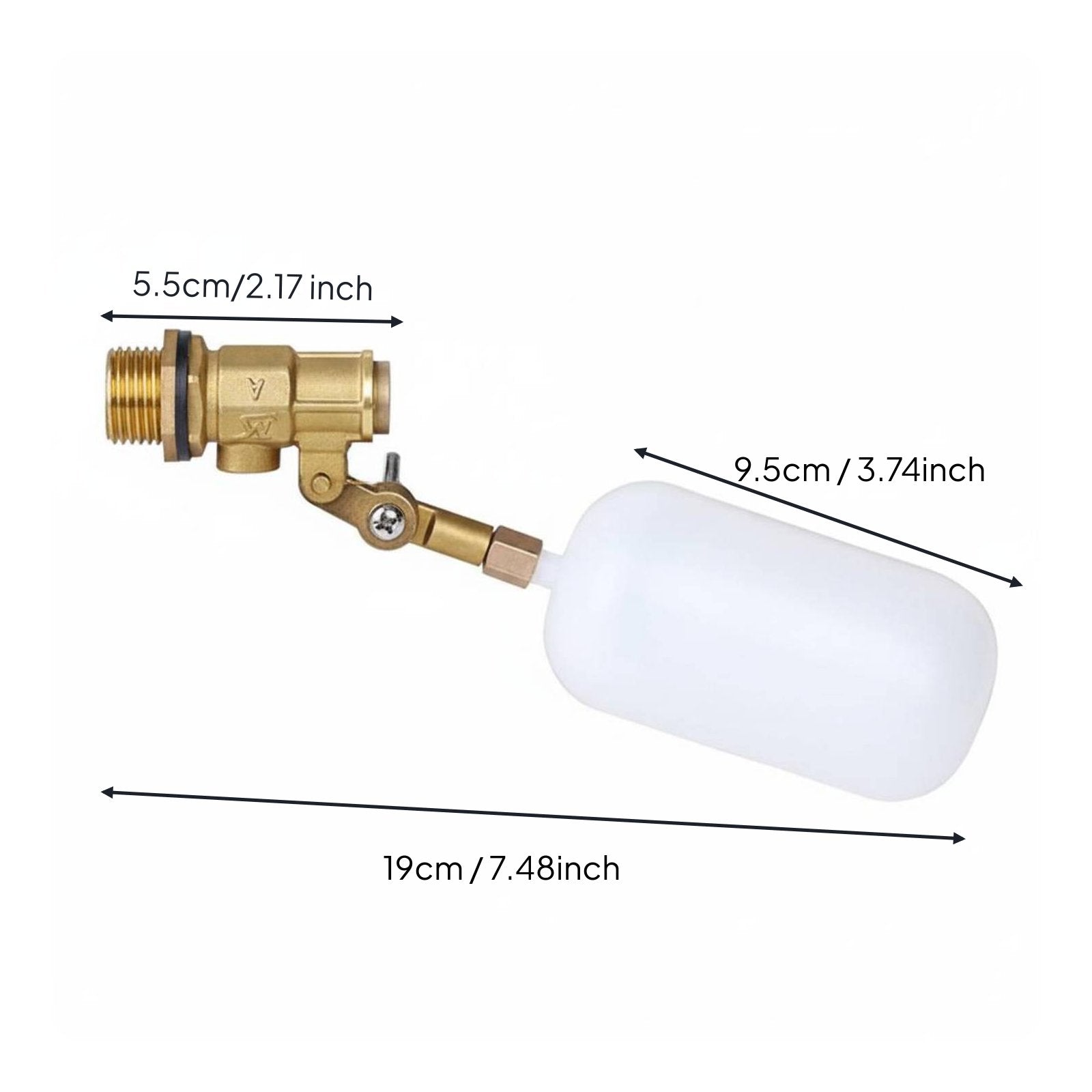 Buoyant Ball Valve Adjustable Arm Automatic Buoyant Valve for Aquarium