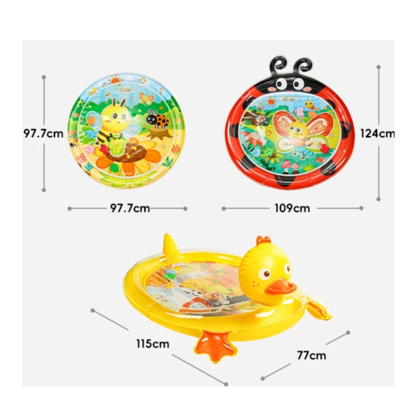 Inflatable Baby Water Play Mat Glossy Inflatable Baby Water Mat Easy Storage