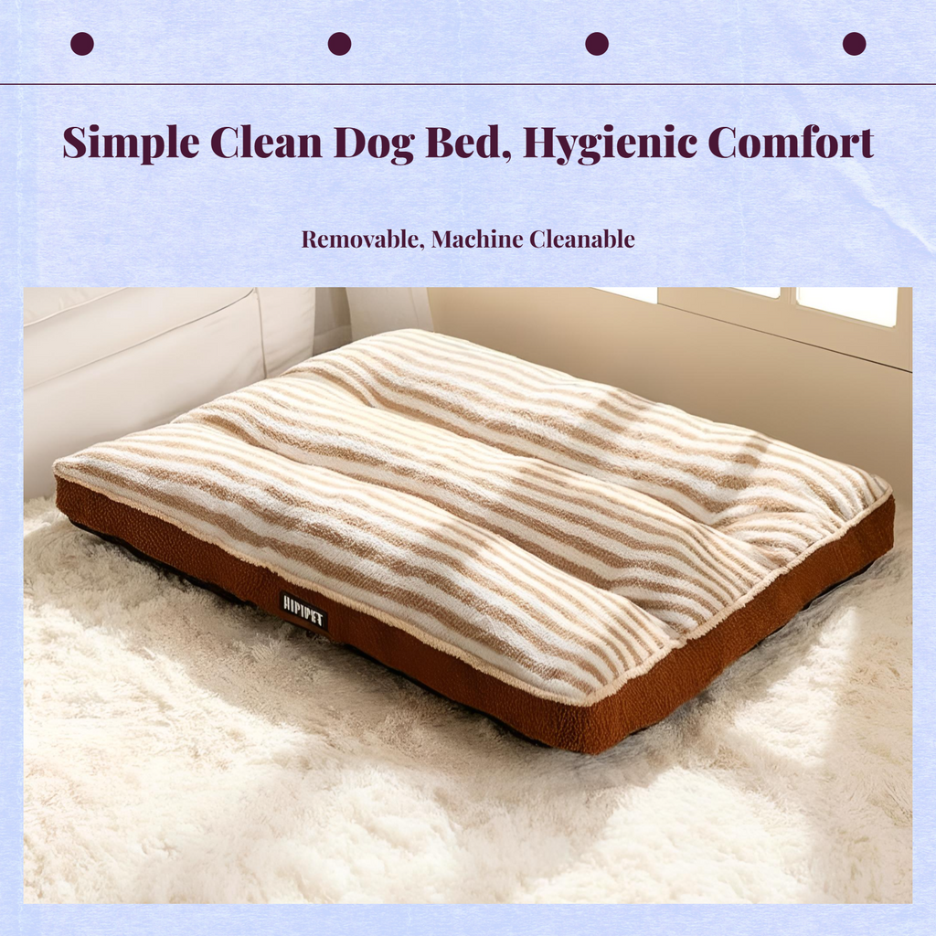 Dog Bed, Orthopedic cleanable Pet Sofa, Removable Cover, Winter Warm Mat for Large Dogs