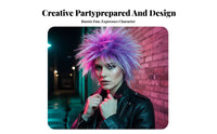 Cockscomb Hairpiece Mohawk Design Themed Synthetic Hairpiece Pre-Designd