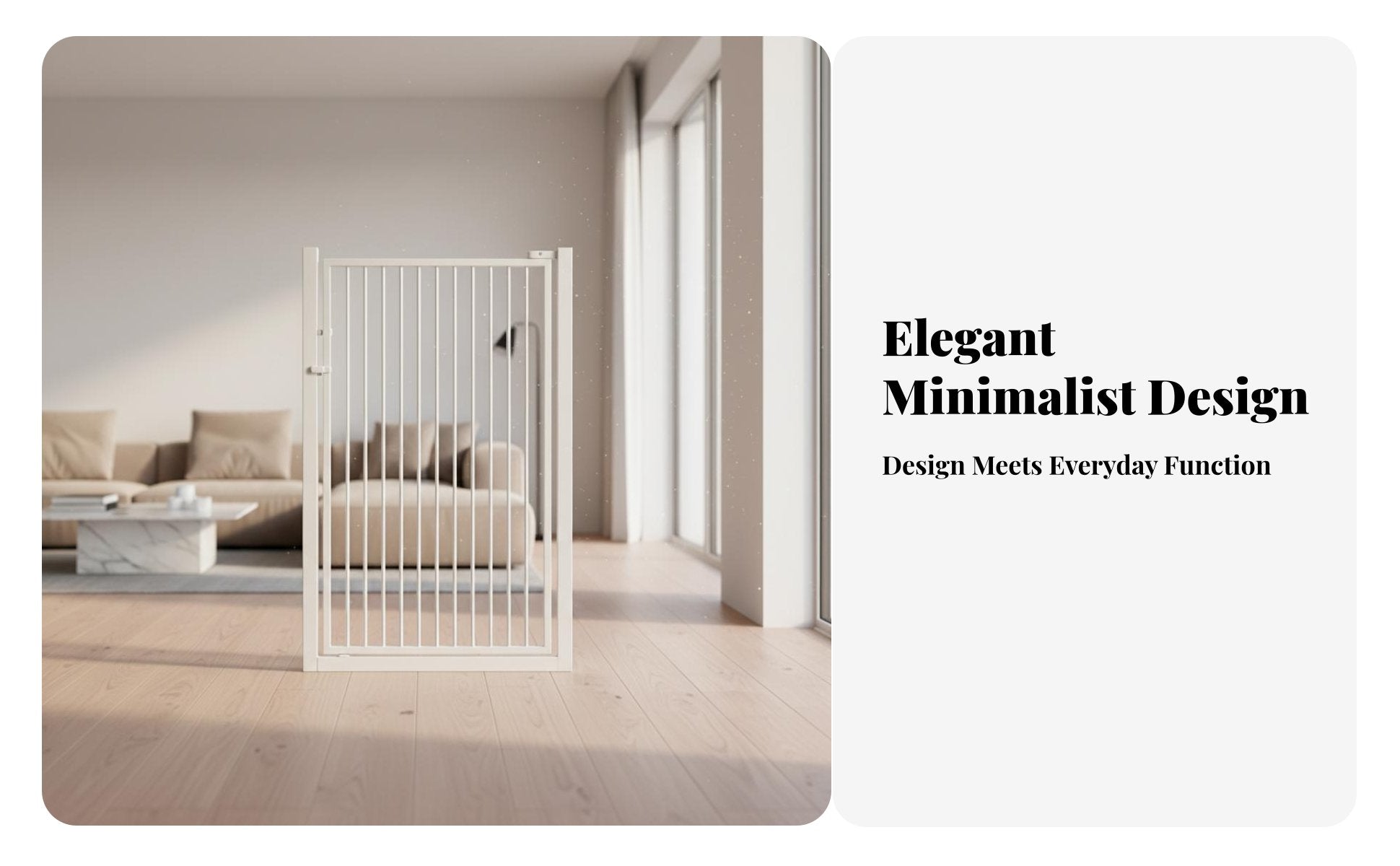 Adjustable Width Pressure-Mounted Pet Gate Drill-without Drilling Installation Pressure-Mounted Swing Gate Narrow Bar Spacing Indoor Fence Extendable Height for Cat Owners, Families, Renters, Indoors, Doorways, Hallways, Stairways
