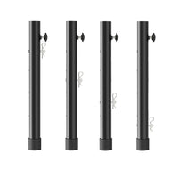 4 Pieces Folding Table Leg Extension Heavy Duty Steel Folding Table Leg Extender