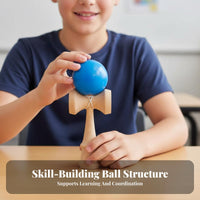 Wooden Ball Cup Hand-Eye Coordination Wooden Cup and Ball Game Toy for Beginners