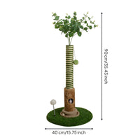 Feline Scratching Tree Fuzzy Toy Feline Scratching Post Striped Finish