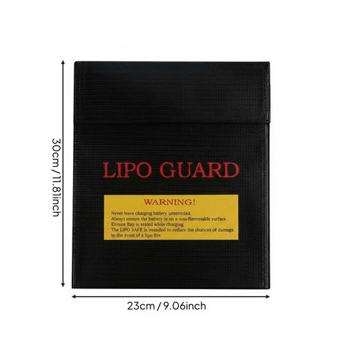 2 Pieces Explosionproof Battery Pouch Heat Resistant Fireproof Lipo Bag