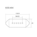 2 Pieces Dog Ear P90 Pickup Vintage Design Alnico 2 Single Coil Pickup