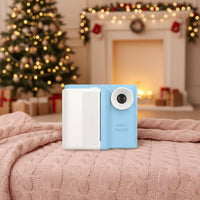 Kids Instant Print Camera Three-in-One Double-Lens Design Print Camera Energy-Efficient Children's Gadget for Travel