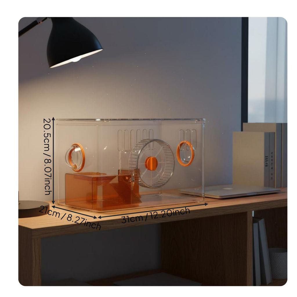 Hamster Enclosure Kit High Visibility Transparent Hamster Enclosure Portable