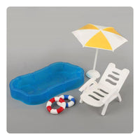Dollhouse Swimming Pool Set Plastic Dollhouse Pool Set Poolside