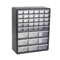 Clear Drawer Organizer Black Frame Storage Drawers for Workshop