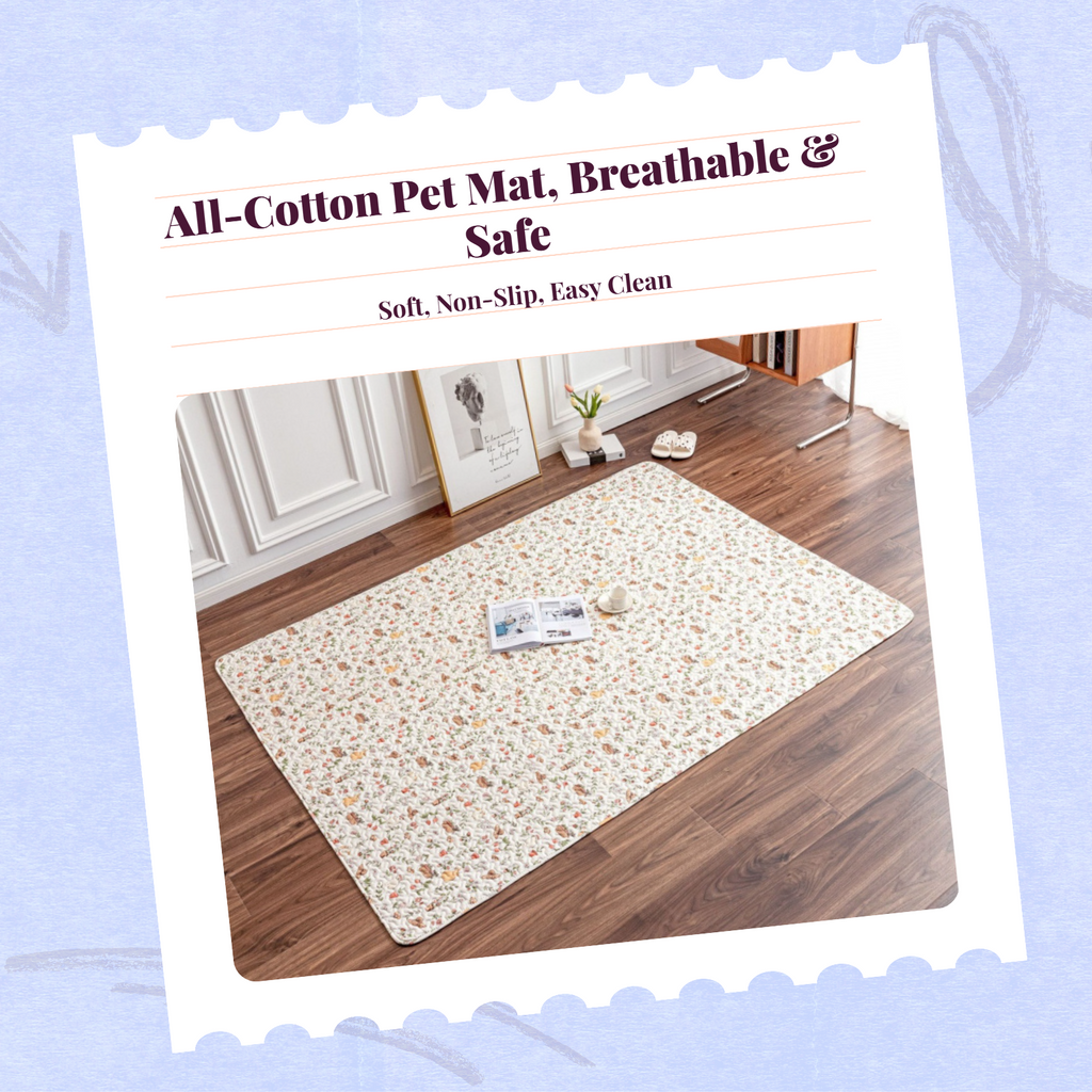 Pet cooling mat, non-slip cotton