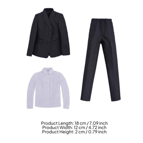 1/6 Scale Suit Set Fit 1/6 Scale Suit Outfit Trues-to-Life Appearance Toy Clothing